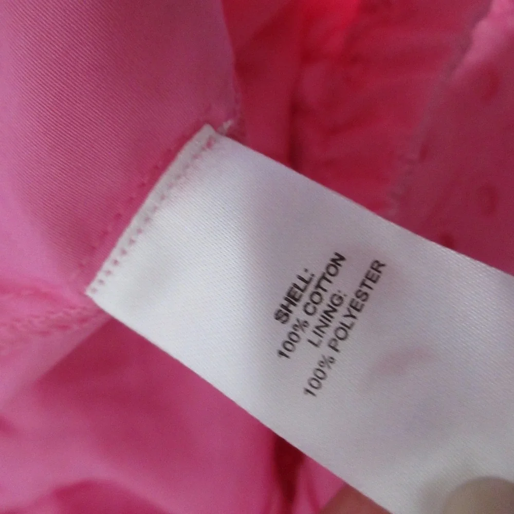 Calypso St Barth Skirt XL Pink Eyelet Ruffle Beachy Boho Coquette Romantic NWT